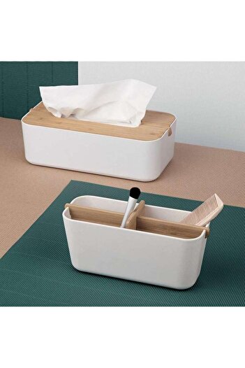Lexon Zen Lh43w8 Tissue Box Peçetelik Beyaz