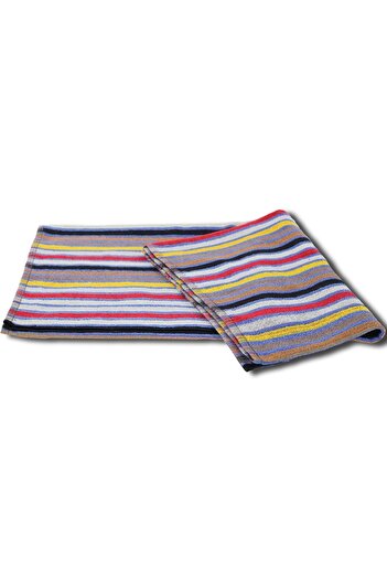 Taka Fabrics Πετσέτα θαλάσσης με ριγέ σχέδιο 100% βαμβακερό νήμα βαμμένο με υψηλή απορροφητικότητα 75x150 cm (02)