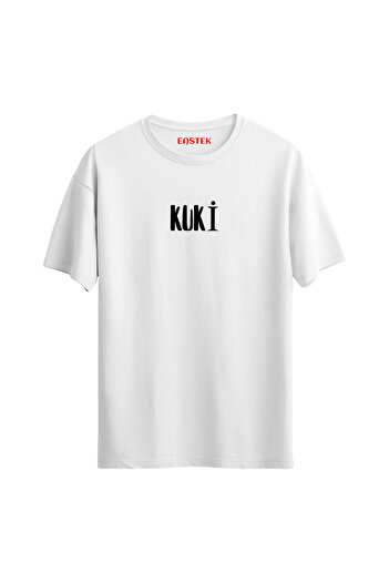 Açık Garaj Unisex KUKİ εμπριμέ κανονικό μπλουζάκι