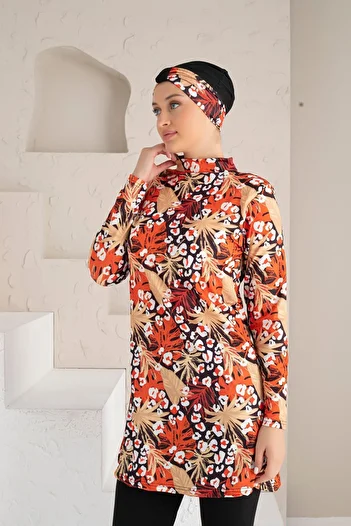 DONEX 1237 Fully Covered Pad Lycra Hijab Swimsuit