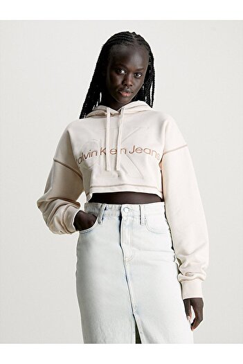 Calvin Klein Women's Hero Monologo Crop Sweatshirt