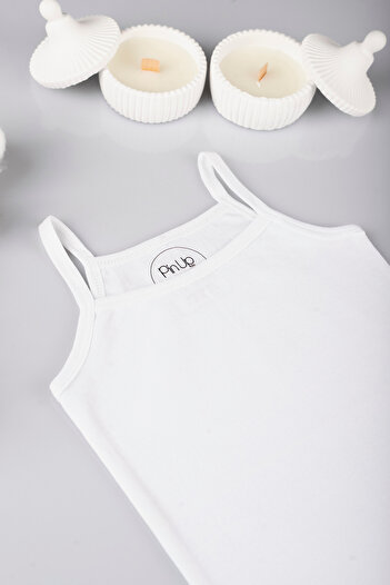 PİNUPTEX Set of 3 100% Cotton Rope Strap Children's Undershirt