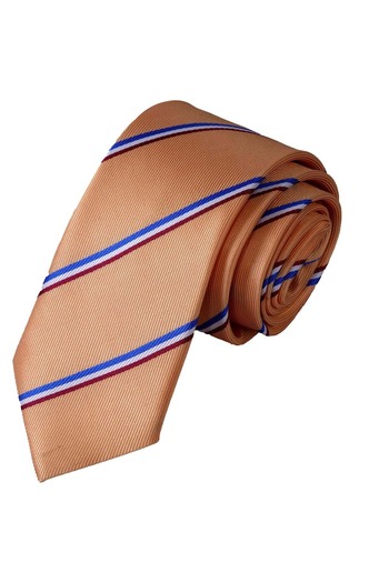 Exve Exclusive Orange Blue White Red Striped Netherlands Flag Tie