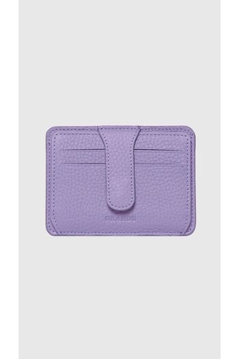 Grande 3607 Genuine Real Leather Card Holder Wallet for Women and Men Lilac