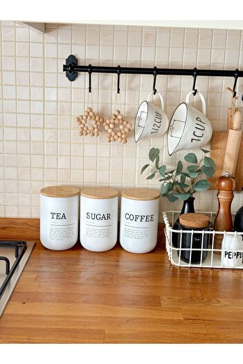 Mirilliahome 3 Piece Set - Glass Storage Jars with Bamboo Lids