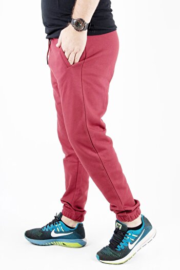 Kompedan Erkek Eşofman Altı, Pijama Tek Alt | Bordo