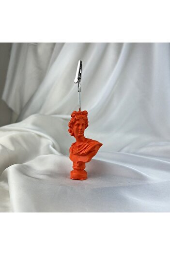 Melouro Orange Apollo Sculpture Note Holder, Photo Holder