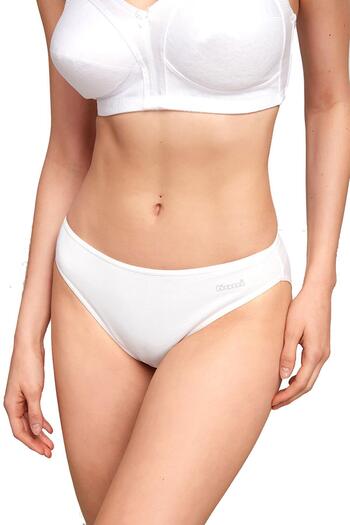 Kom Set of 2 White Basic Plain Panties