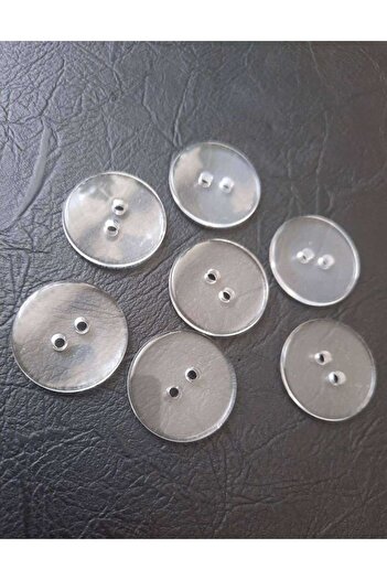İMREN AKSESUAR Button Transparent 1.5 Cm 1 Pack 15 Pieces