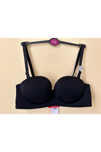 F.K Laser Cut No Underwire Push Up Strapless Bra