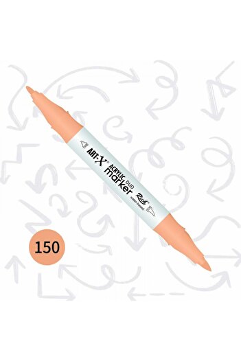 Rich Art-X Akrilik Marker Çift Tarafli Profesyonel Kalem Seti 36 Renk 18058
