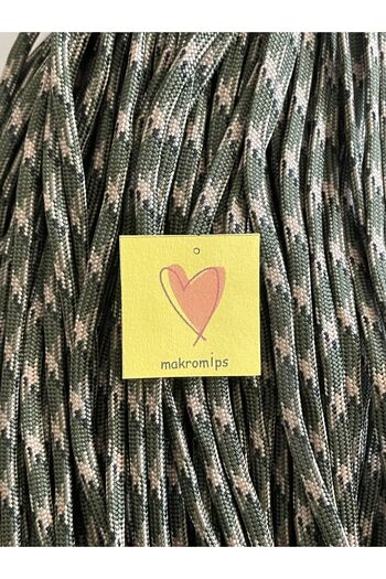Makromİps PARACORD ROPE 4mm 7 CORE (50 meters) PARACHUTE CORD BRACELET CAMPY TENT ANHAL BAG HAT ROPE