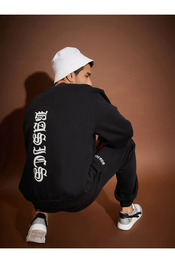 Mascln Sassafras By Styli Basic Print Oversized Sweatshirt