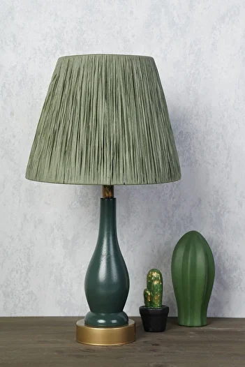 Hmydesign Pimenter Handmade - Khaki Green Wooden Lampshade