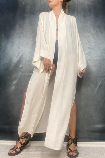 Quincey Bamboo Fabricless Beach Kimono