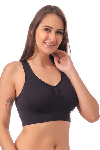 Doce Cravo Seamless Recovery Sports Bra11604001 Black