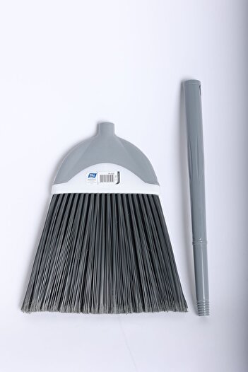 Titiz Gray Hanımeli Long Handle Broom No:3, Stylish and Practical Cleaning Tool