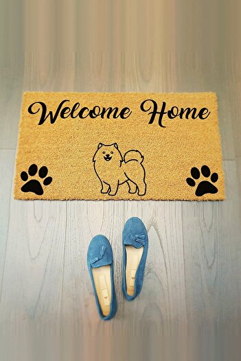 Paspas Yap Pomeranian Boo Breed Dog Door Mat Koko Mat Outside Door Mat Bristle Mat