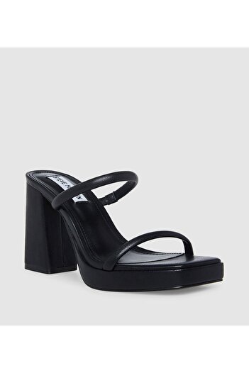Steve Madden Black Women's Block Heels Sandals