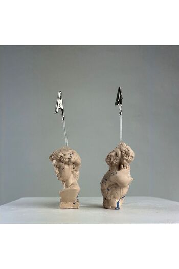 Melouro Cream Laocoon David Splash Note Holder Set of 2
