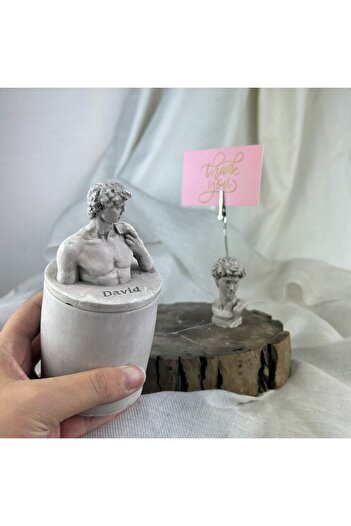 Melouro Mink Antique David Box with Lid and Note Holder Set of 2 Decorative