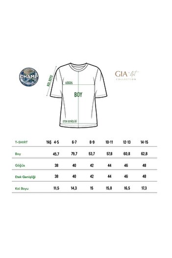 The Champ Clothing Believe Yazılı Futbol Tasarım Baskılı Sarı Çocuk T-shirt