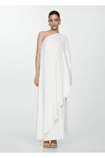 MANGO Woman Asymetrické Cape šaty