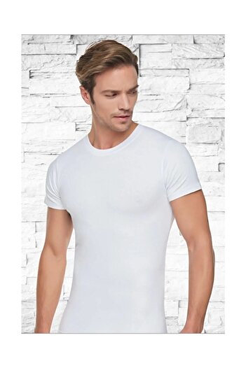 Anıt 5 Pieces 100% Cotton Single Jersey Combed Cotton - Short Sleeve Undershirt Athlete