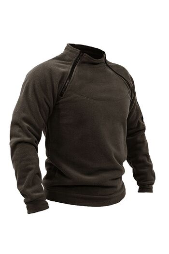 GENIUS STORE Чоловіча флісова куртка Kombat Half Zip на блискавці на відкритому повітрі тактична флісова