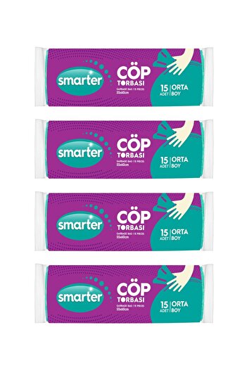 SMARTER Garbage Bag Medium Size 4 Pieces