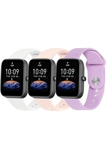 Nezih Case Amazfit Bip 3 / Bip 3 Pro / Bip U Pro / Bip / Bip Lite / Bip S / Bip S lite / Bip U 3'lü Kordon Seti