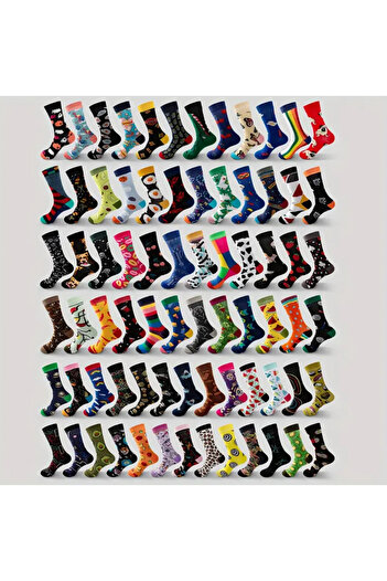 myDea 10 Pairs of Mixed Patterns - Fun Socks, Suitable for All Seasons