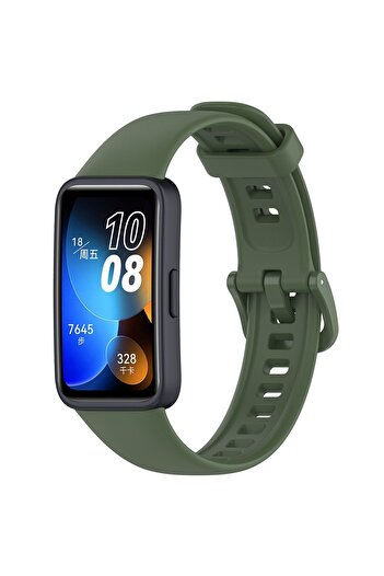 Nezih Case Huawei Band 8/9/10 Compatible a Quality Soft Gel Silicone Cord Dark Green