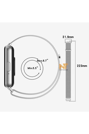 Nezih Case Samsung Galaxy Fit 3 Compatible Milanes Design Mesh Braided Metal Cord