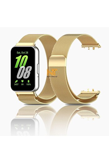 Nezih Case Samsung Galaxy Fit 3 Compatible Milanes Design Mesh Braided Metal Cord