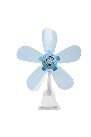 ARBIX Mini Vantilatör Klipsli Masaüstü Duvara Montaj Fan 5 Kanatlı 220 Volt 12watt Tasarruflu
