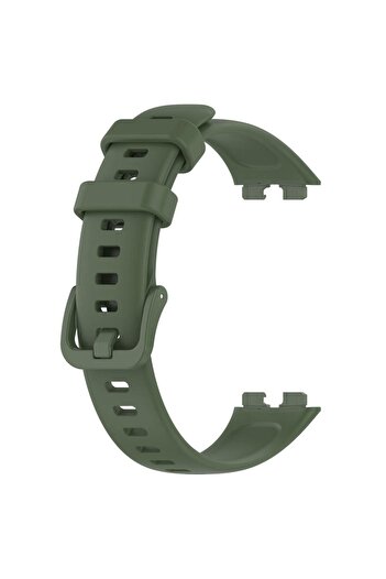 Nezih Case Huawei Band 8/9/10 Compatible a Quality Soft Gel Silicone Cord Dark Green