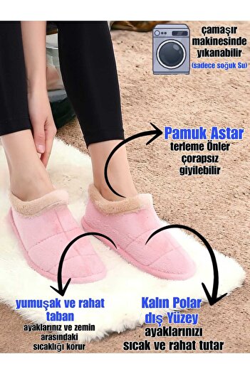 Lideral Unisex Panduf Soft Sole Fur Home Boots