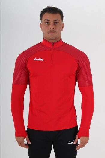 Diadora Premium Training Tracksuit Single Top Red