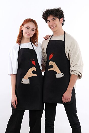 sevilya Beautiful Double Pack Liquid Proof Waterproof Kitchen Apron