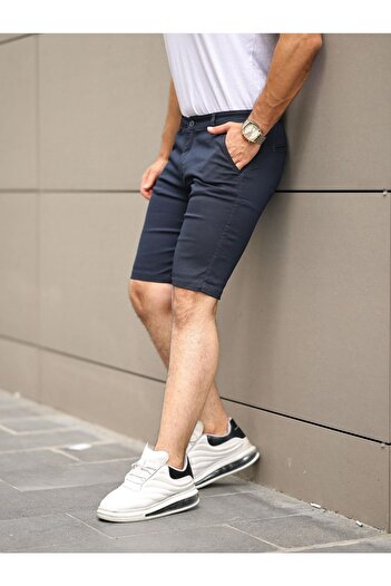 comstar Men's High Waist Basic Summer Tight Smoked Capri Shorts