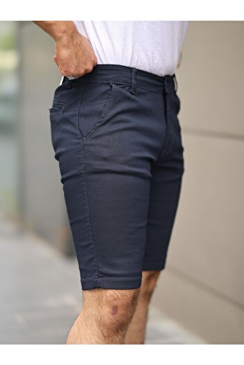 comstar Men's High Waist Basic Summer Tight Smoked Capri Shorts
