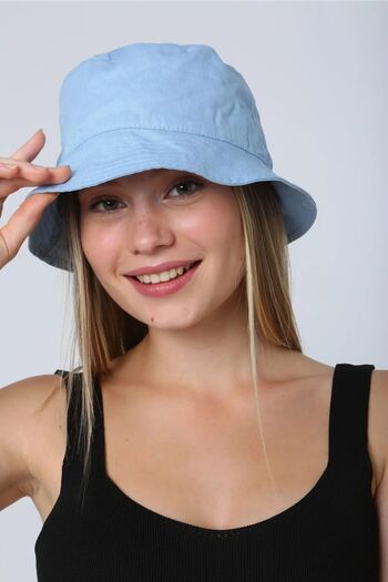 Remsa Mayo Pălărie cu găleată din bumbac Baby Blue - RŞ-110