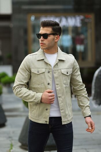 comstar Men's A Quality Slim Fit Denim Jeans Jacket