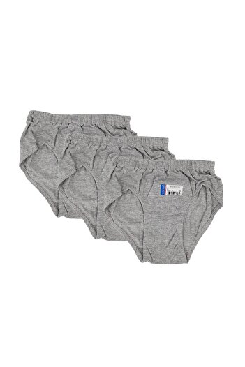 Seher Yıldızı 6 Pieces Gray Color Children's Slip Panties