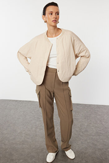 Trendyol Collection Beige Jacket Twoaw24Ce00173