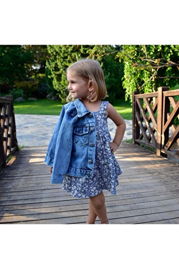 Overdo 1-4 Years Unisex Basic Children's Denim Jacket