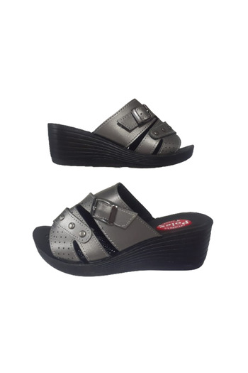 POLEX Γυναικείες παντόφλες Orthopedic Sole Platinum - Daily Stylish Buckle Narrow Fit plexx75-66