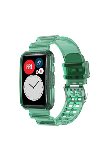 Nezih Case Huawei Watch Fit 2 / Watch Fit / Fit 2 Active Compatible Retro Silicone Band with Case Protector