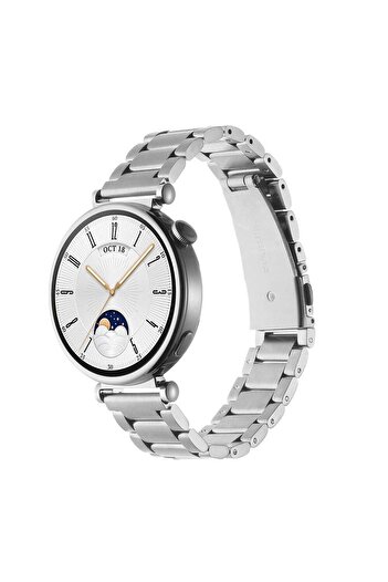 Nezih Case Huawei Watch Gt4/Gt5 41mm (18mm) Compatible Stainless Steel Metal Link Cord
